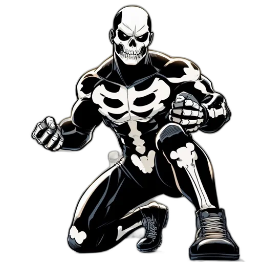 robot, comic book art, concept art, cartoon, 3d render, monochrome, muscular, figure transparent PNG cut-out