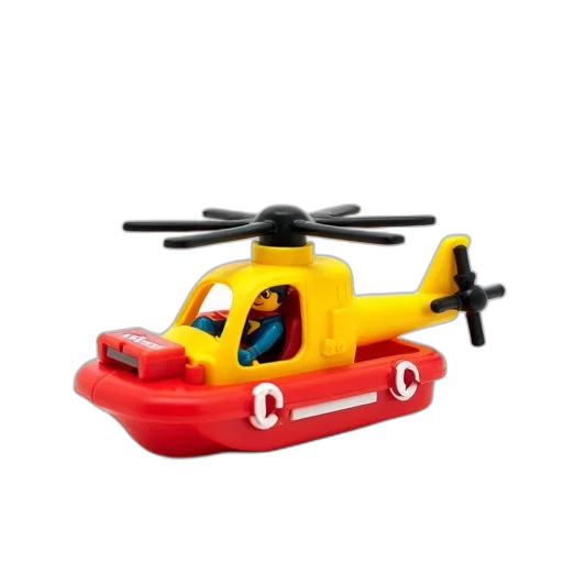 car, weapon, 3d render, yellow, toy, helicopter, spinning, rotors transparent PNG cut-out