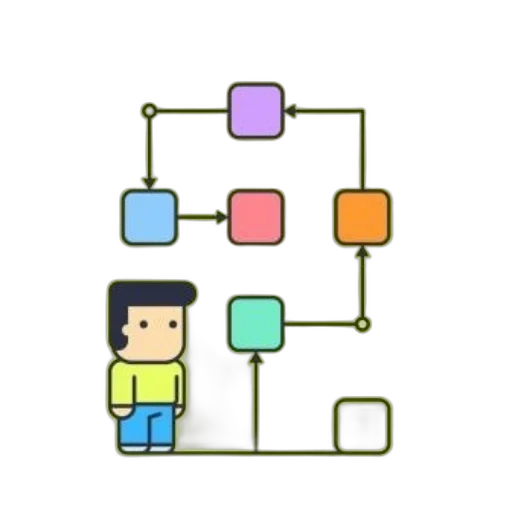 tree, staff, robot, pixel art, concept art, 3d render, cartoon, pastel transparent PNG cut-out