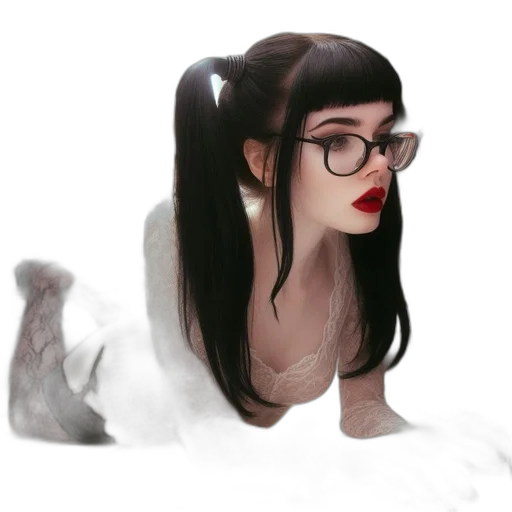 dress, hair, face, creature, fantasy art, concept art, cartoon, photorealistic transparent PNG cut-out