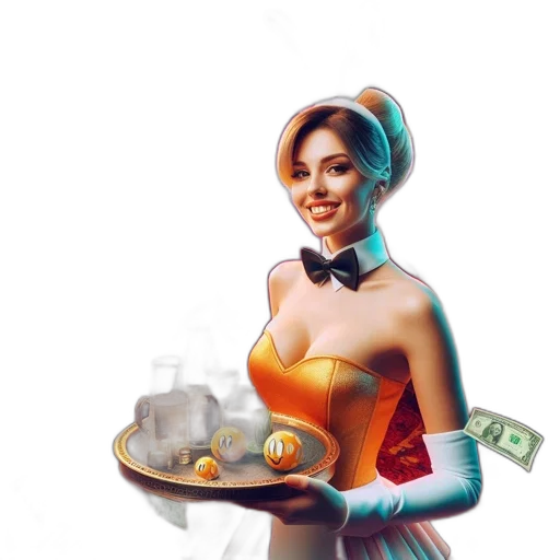 food, concept art, fantasy art, pixel art, comic book art, woman, gold, white transparent PNG cut-out