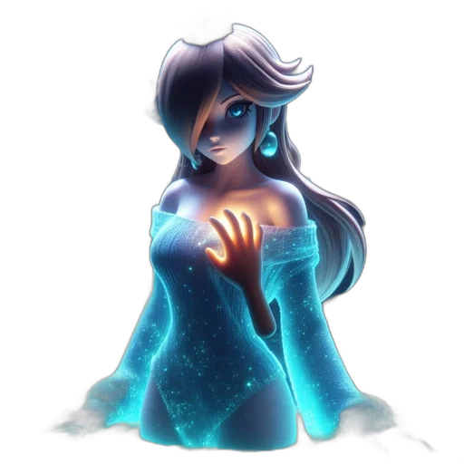 dress, staff, robot, jewelry, fantasy art, concept art, pixel art, anime transparent PNG cut-out