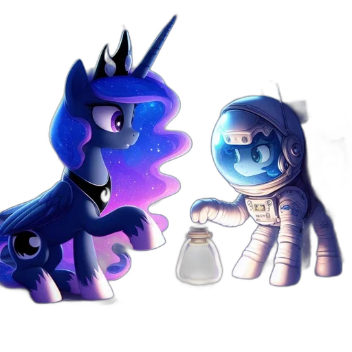 concept art, fantasy art, pixel art, cartoon, outer space, night, blue, monochrome transparent PNG cut-out