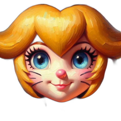 face, mask, crown, hair, 3d render, concept art, photorealistic, fantasy art transparent PNG cut-out