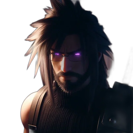 mask, face, robot, staff, cyberpunk, concept art, 3d render, anime transparent PNG cut-out