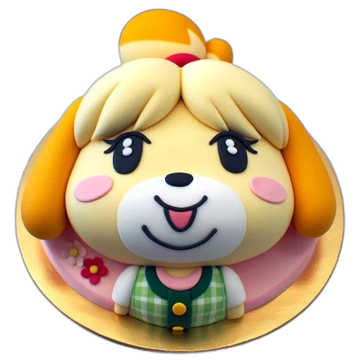 staff, animal, face, 3d render, concept art, cake, designed, resemble transparent PNG cut-out