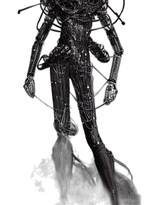 robot, staff, creature, weapon transparent PNG cut-out
