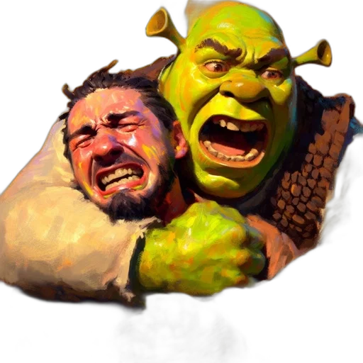 face, mask, creature, concept art, photorealistic, comic book art, 3d render, tense transparent PNG cut-out