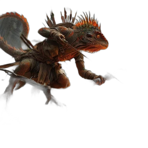 dragon, creature, animal, staff, concept art, fantasy art, 3d render, photorealistic transparent PNG cut-out