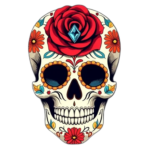 mask, flower, face, jewelry, pixel art, fantasy art, photorealistic, 3d render transparent PNG cut-out