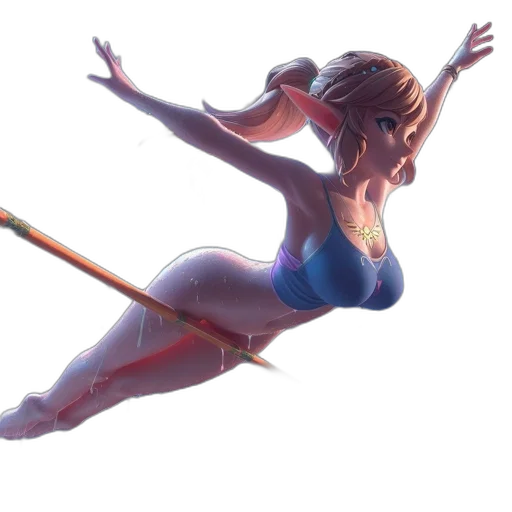 staff, sword, weapon, concept art, fantasy art, comic book art, photorealistic, blue transparent PNG cut-out