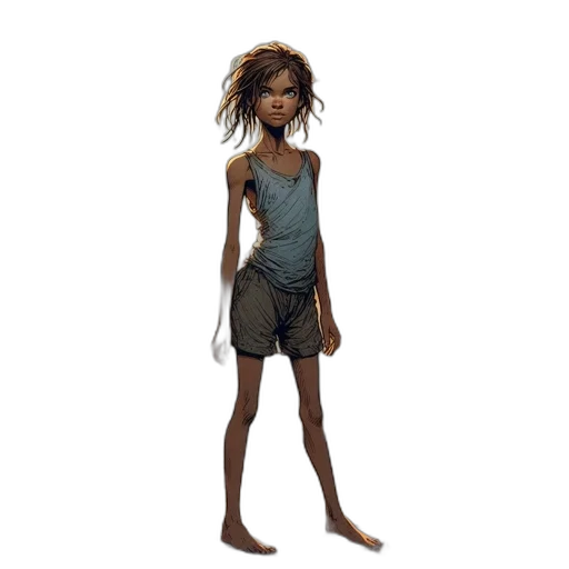 dress, creature, concept art, 3d render, fantasy art, cartoon, determined, young transparent PNG cut-out