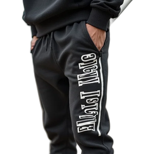 jacket, cyberpunk, logo, joggers transparent PNG cut-out