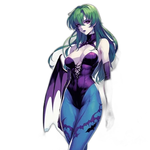 dress, robot, concept art, fantasy art, pixel art, anime, green, dark transparent PNG cut-out