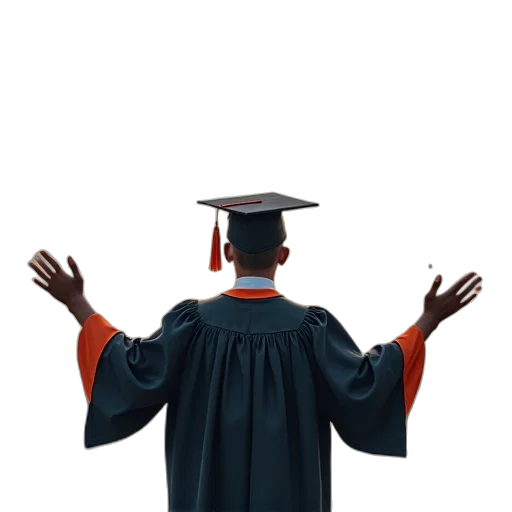 hat, jacket, staff, 3d render transparent PNG cut-out