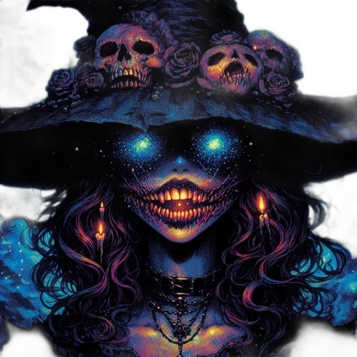 mask, face, hat, jewelry, concept art, fantasy art, comic book art, dark transparent PNG cut-out