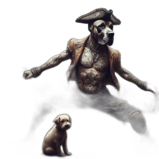 creature, mask, animal, staff, concept art, fantasy art, 3d render, photorealistic transparent PNG cut-out