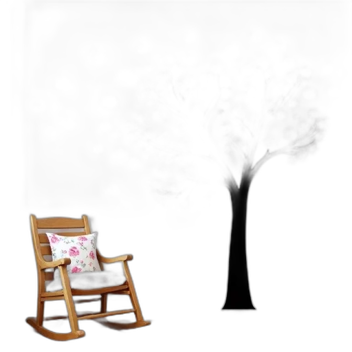 tree, furniture, staff, umbrella, 3d render, concept art, photorealistic, pixel art transparent PNG cut-out