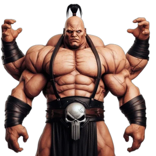 concept art, 3d render, comic book art, fantasy art, detailed, muscular, figure, wears transparent PNG cut-out