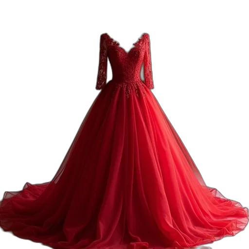 dress, crown, jewelry, 3d render, red, fall, 2015, new transparent PNG cut-out