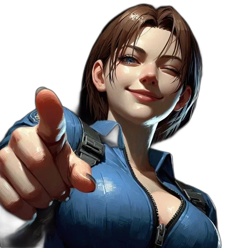 jacket, staff, weapon, face, concept art, photorealistic, comic book art, 3d render transparent PNG cut-out
