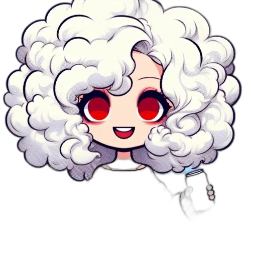 hair, creature, face, staff, pixel art, anime, cartoon, fantasy art transparent PNG cut-out