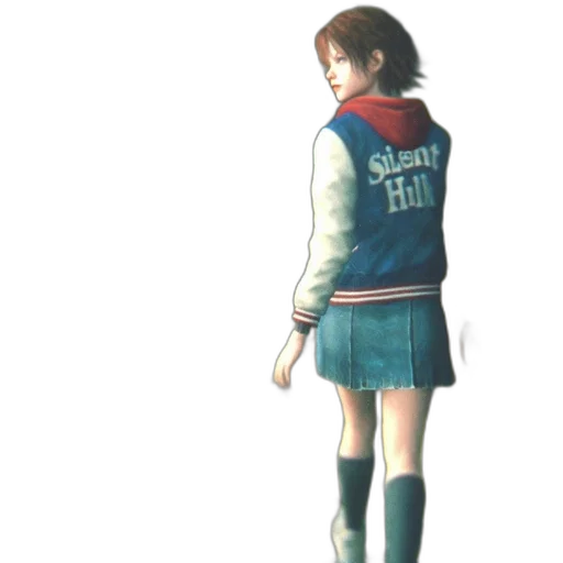 jacket, dress, staff, weapon, concept art, 3d render, vaporwave, pixel art transparent PNG cut-out