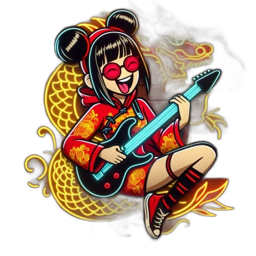 staff, cartoon, pixel art, comic book art, fantasy art, fire, neon lights, red transparent PNG cut-out