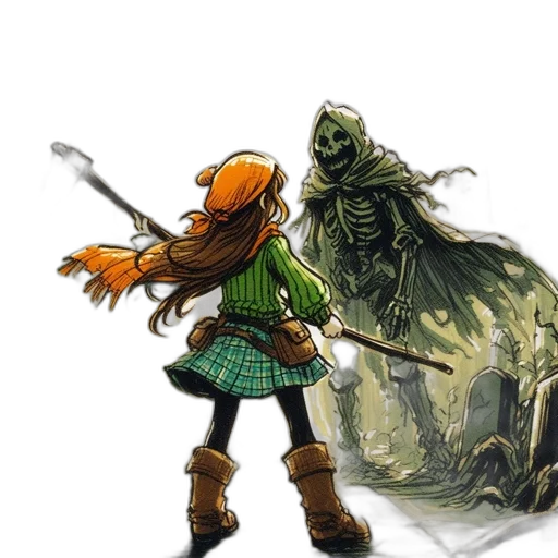 creature, concept art, fantasy art, comic book art, pixel art, underwater, fog, green transparent PNG cut-out