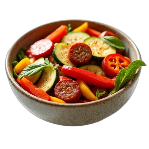 food, 3d render, photorealistic, bowl, filled, colorful, salad, containing transparent PNG cut-out