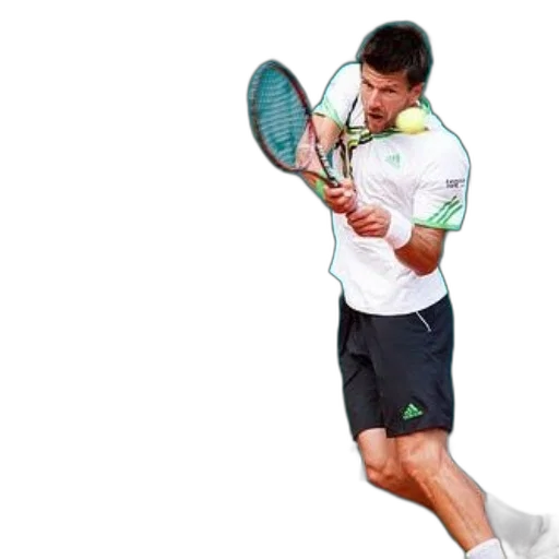 photorealistic, 3d render, tennis, player, action, wearing, adidas, shirt transparent PNG cut-out