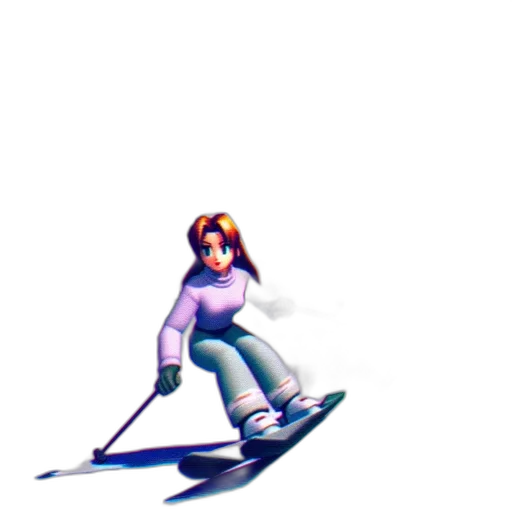 staff, weapon, vaporwave, pixel art, 3d render, concept art, snow, pastel transparent PNG cut-out