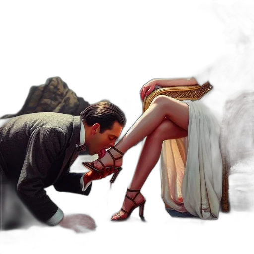 shoes, dress, weapon, concept art, photorealistic, fantasy art, comic book art, fire transparent PNG cut-out
