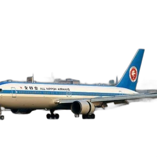 staff, photorealistic, blue, white, airplane, all, nippon, airways transparent PNG cut-out