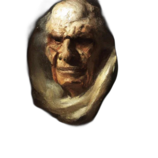 face, mask, creature, staff, concept art, photorealistic, fantasy art, 3d render transparent PNG cut-out