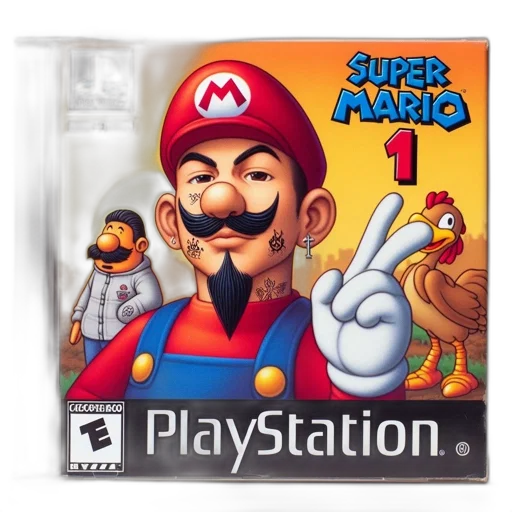 3d render, pixel art, concept art, photorealistic, parodic, ps4, box, art transparent PNG cut-out