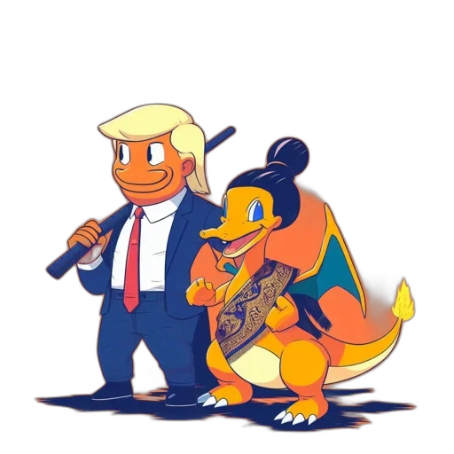 dragon, weapon, animal, creature, pixel art, concept art, cartoon, comic book art transparent PNG cut-out