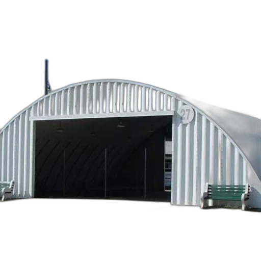 building, 3d render, white, arched, industrial, number, featuring, large transparent PNG cut-out
