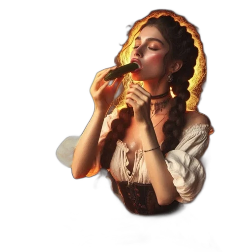 food, jewelry, crown, face, photorealistic, pixel art, concept art, oil painting transparent PNG cut-out
