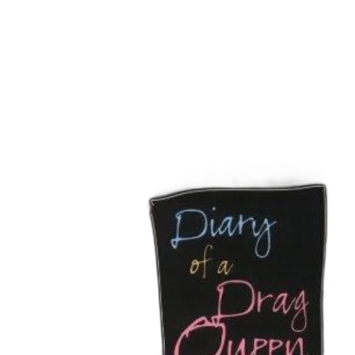 cover, diary, drag, queen, features, bold, red, background transparent PNG cut-out