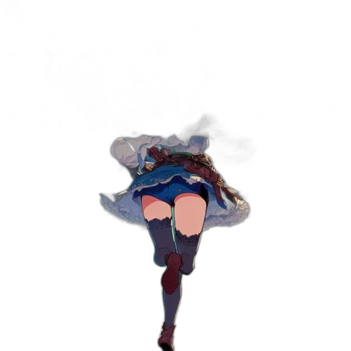 jacket, umbrella, dress, creature, anime, concept art, pixel art, watercolor transparent PNG cut-out