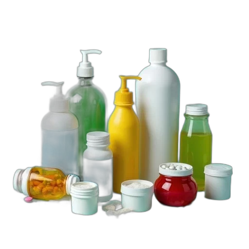 bottle, photorealistic, 3d render, green, collection, various, medications, health transparent PNG cut-out