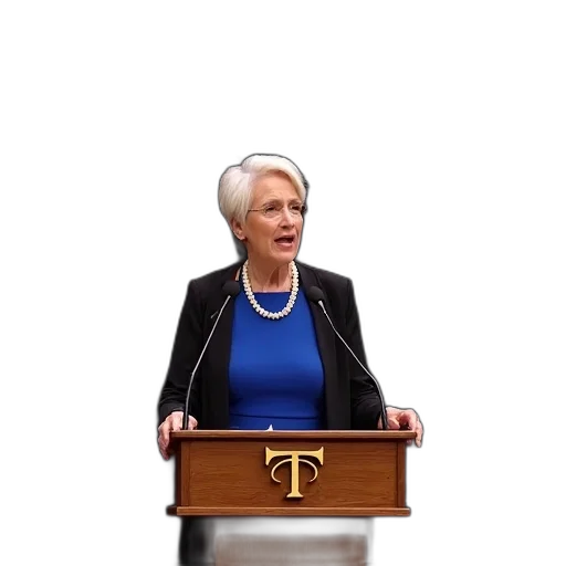 furniture, jewelry, robot, woman, short, white, hair, standing transparent PNG cut-out