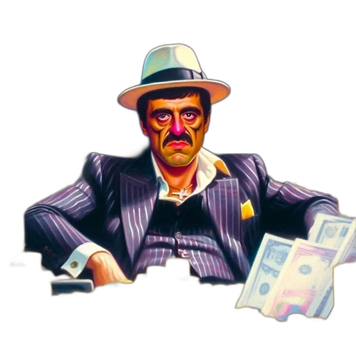 face, mask, concept art, pixel art, comic book art, cartoon, man, sits transparent PNG cut-out