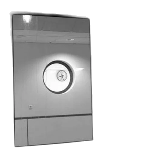 robot, 3d render, black, white, photo, clock, through, window transparent PNG cut-out