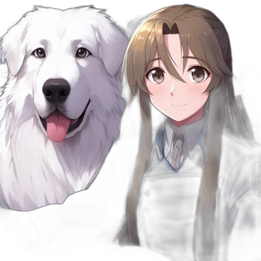 animal, creature, staff, face, anime, pixel art, photorealistic, concept art transparent PNG cut-out