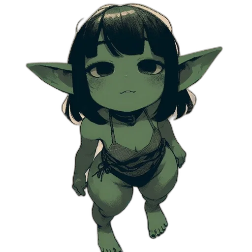 staff, creature, mask, fantasy art, pixel art, concept art, watercolor, green transparent PNG cut-out
