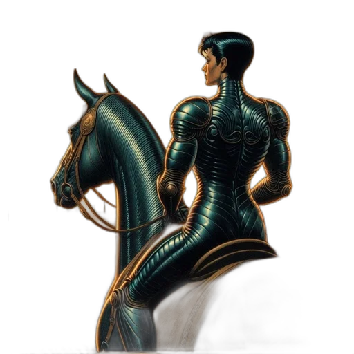 robot, dragon, sword, dress, fantasy art, concept art, comic book art, 3d render transparent PNG cut-out