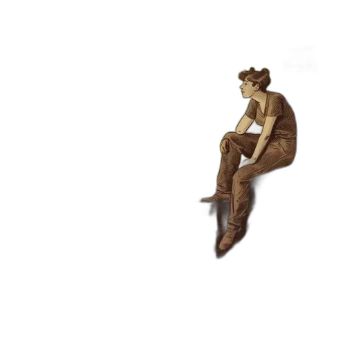 furniture, hat, staff, jacket, concept art, 3d render, pixel art, cartoon transparent PNG cut-out