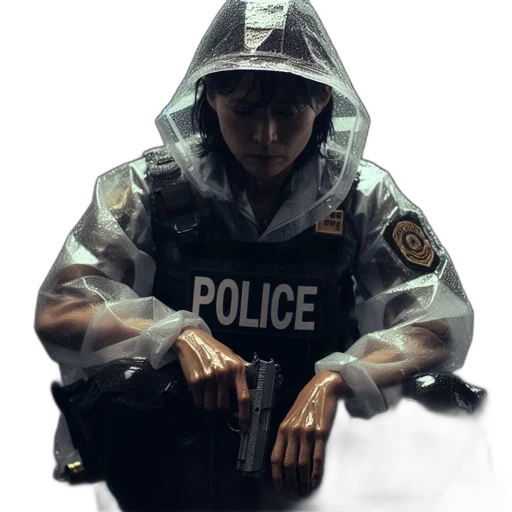 jacket, weapon, face, staff, concept art, photorealistic, 3d render, pixel art transparent PNG cut-out